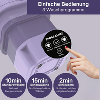 Faltbare Miniwaschmaschine Vorschaubild